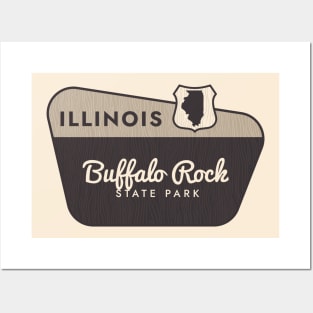 Buffalo Rock State Park Illinois Welcome Sign Posters and Art